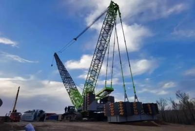 China Used Hydraulic Crawler Crane 2020 Model  ZOOMLION ZCC5200S Boom 106m With Superlift for sale