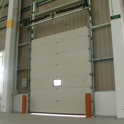 China Cheap price insulated industrial vertical lift door overhead automatic folding door puertas industriales de puertas for sale