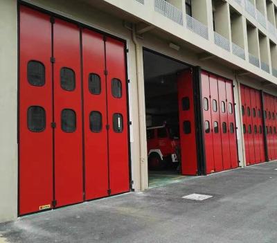 China Customized Industrial Automatic Warehouse Automatic Folding Door for sale