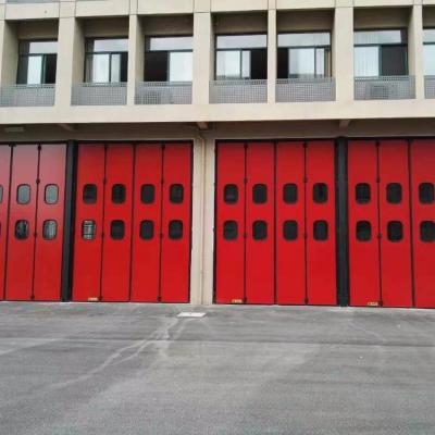 China Accordion Folding Cheap Price Insulated Steel Industrial Folding Door for sale