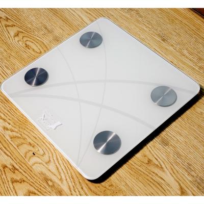 China Hot Selling Bluetooth Beauty Human Gift Electronic Digital Body Fat BMI APP Weighing Fashion Body Fat Smart Bathroom Scale for sale