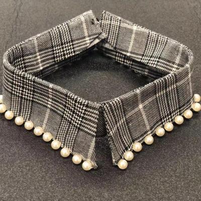 China 2020 factory new style hand made necklace with pearl garment ornament accessories CUL-FTCR006 for sale