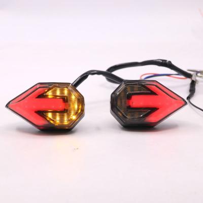 China Motorcycle Indicator Turn Signal Lights Signal Dynamic Flashing Blinker Overflowing LED Lights For Motorcycle for sale