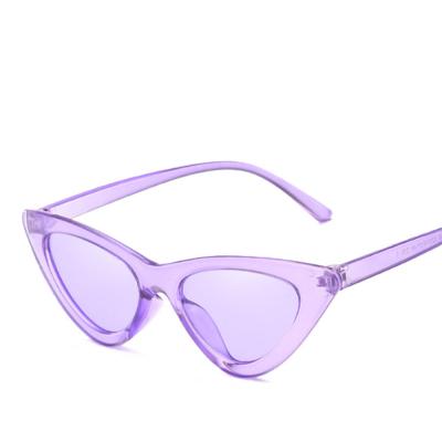 China Wholesale Custom Fashion Sunglasses Purple Brands Design Logo Small Cat Eye Sunglasses 2019 Fashion Sunglass for sale