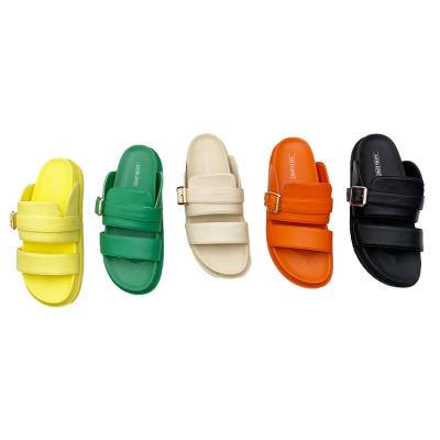 China Fashion Trend Custom Wholesale Multiple Sizes Women's Slippers Summer Slippers Thick-Soled PU Beach Sandals for sale