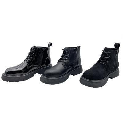 China Other factory fashion dr.martens boot low top leather college style woman ankle boot suede custom adjustable ladies wholesale casual lace up for sale