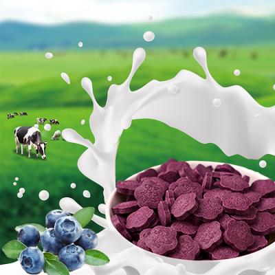 China Natural Mixed Blueberry Fruit Flavors Tablet Milk Candy for sale