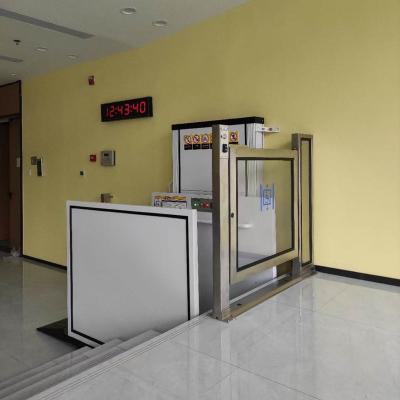 China Outside Hotels / Inside Small Home Lift Wheelchair Lift Vertical Platform Lift Elevator For Disabled for sale