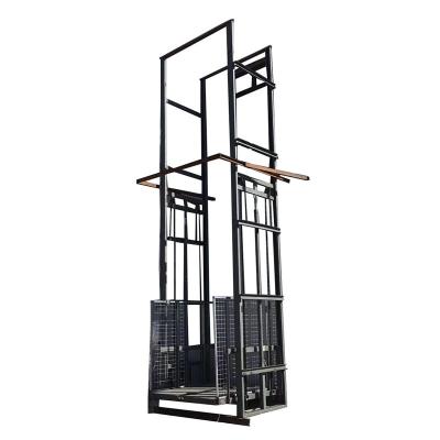 China Building Material Stores Hydraulic Wall Mounted Cargo Lift Small Cargo Lift Industrial Cargo Elevator with CE ISO for sale