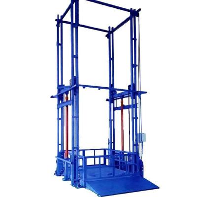 China Vertical Elevator Lift Vertical Lift Warehouse Cargo Stores Warehouse Cargo Lift Guide Rail Goods Hydraulic Freight Elevator For Sale for sale