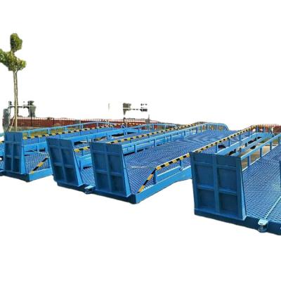 China Hotels Adjustable 6-15ton Loading Ramp Unloading Hydraulic Container Dock Ramp Container Ramp For Forklift for sale