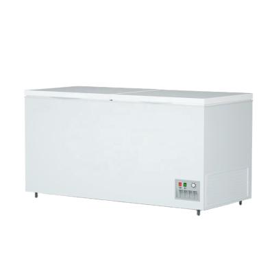 China 950 PHIYOND Because / BD1098 950L White Commercial Double Door Horizontal Top Open Freezer for sale