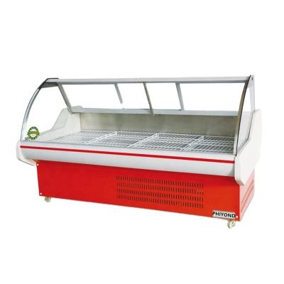 China PHIYOND SSG-A Single-temperature Supermarket Meat Beef Seafood Showcase Deli Displays Meat Cabinet for sale