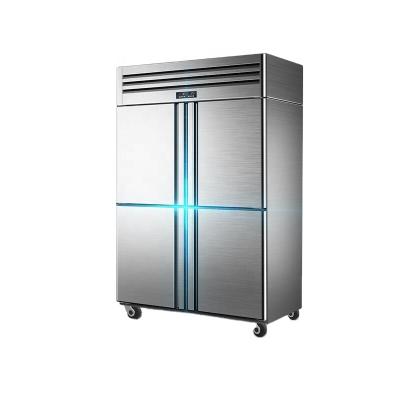 China PHIYOND SM-1270 Single-Temperature Fully Frozen Stainless Steel 4-Door Refrigerator Commercial Kitchen Range-In Upright Cabinet Freezer for sale