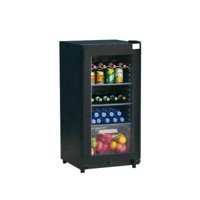 China 108 PHIYOND LC-108 108L Hot Selling Door Bar Fridge Red Wine Cabinet Red Wine Cabinet Wine Cooler Glass Cabinet Mini Refrigerator for sale