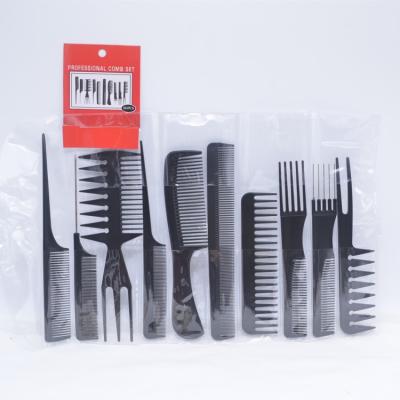 China 10Pcs/set Anti-Static Salon Hair Comb Sets For Women Men Hair for sale