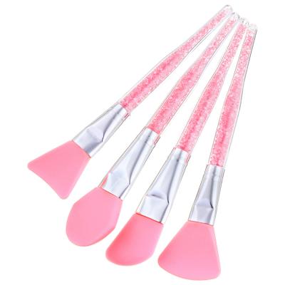 China Angular Blush Wholesale 4pcs/set Facial Mask Bustle Brush Soft Silicone Makeup Brush Women Peel Face Care Girl Cosmetic Tools Maquiagem for sale