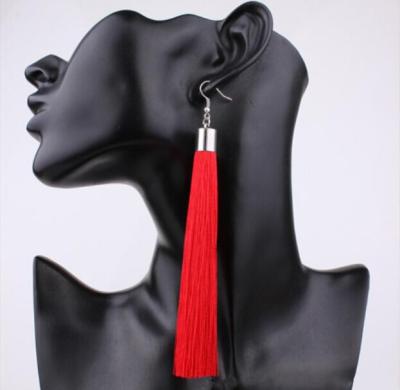 China / Bohemia Long Tassel Earrings For Women Fashion Statement Dangle Earrings Ethnic Jewelry for sale