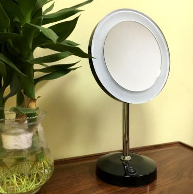 China Desktop Mirror Make Up Mirror With Led Light for sale