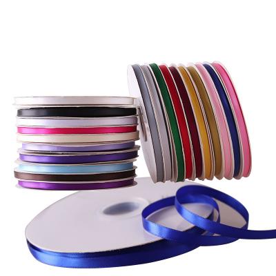 China Wholesale 100 Yards Viable/Roll 10mm Satin Ribbon Webbing Decorations Gift Christmas Ribbons Gift Bag With Ribbon for sale