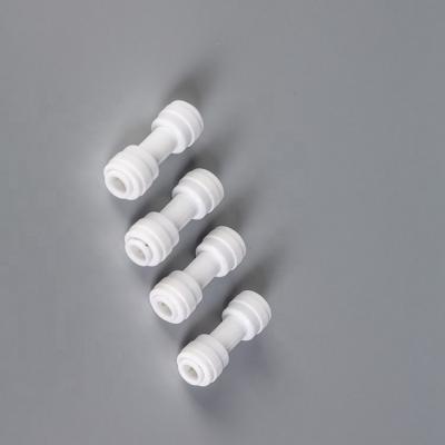 China For RO Water LARP Quick Plug To Plug In Hose Connector Water Filter Air Round Hose Tube Union Connectors for sale