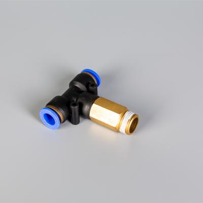 China High Quality One Touch Printing Shops Fittings T Type Pneumatic Fittings Air Pressing Fittings for sale