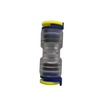 China 1/2 1/4 Tube Air Hose Tube Quick Connect Micro Vent Coupling Fitting Transparent Union Connectors Equal for sale