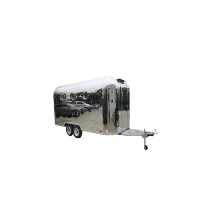 China Vegetable Processing Plant Foodtruck 7m Long Steel Plates Air Stream Food Truck Trailer/Mobile Fast Food Hot Dog Cart For Sale Food Vending Truck Van for sale