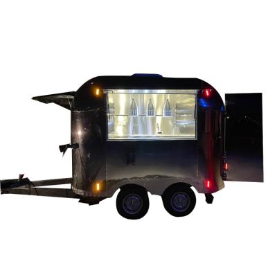 China Vegetable processing factory factory price beer cart food truck fast airstream food trailer with CE for sale