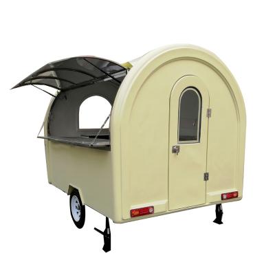 China Mini vegetable processing factory food truck coffee kiosk ice cream food trailer cart for sale for sale