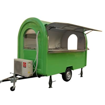 China Cheap vegetable processing factory cafe food trailer fast food kiosk concession trailer food trailer for sale