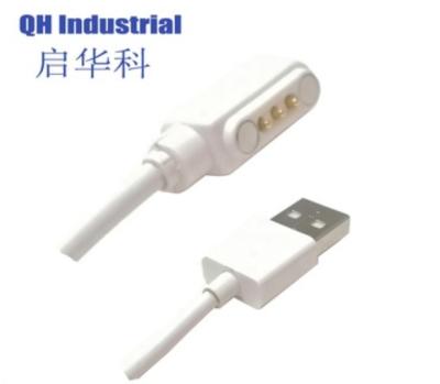 China Charging 3pin Male and 2.54mm Female Pitch Pogo Magnetic Male Connector for PCB Cable Power Charger for sale