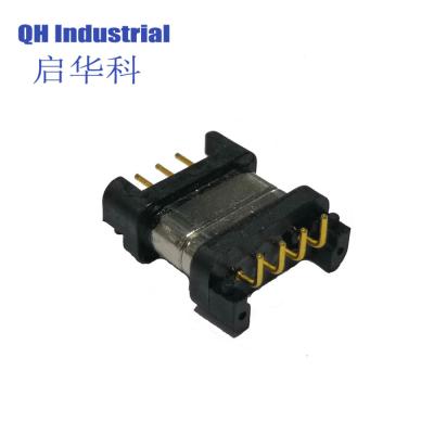 China 4 Pin 1A 12V Charging Magnetic Pogo Pin For PCB Board Electrical 4 Terminal Magnetic Connector for sale