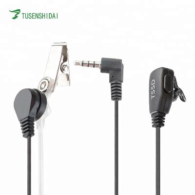 China In-ear Acoustic Clear Tube 3.5mm Earpiece 1pin Walkie Talkie Earpiece for sale