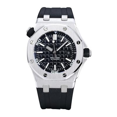 China Luxury Simple Multifunctional Luminous Waterproof Cavity Calendar Men's Day/Date Stainless Steel Full Automatic Mechanical Watch for sale