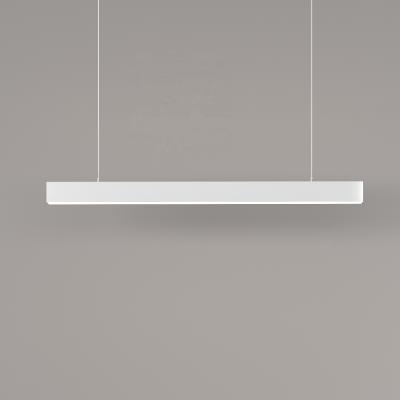 China Modern No Flickering Black Aluminum Hanging Linear Length 900mm LED Light Pendant Light For Office Ceiling Lighting for sale