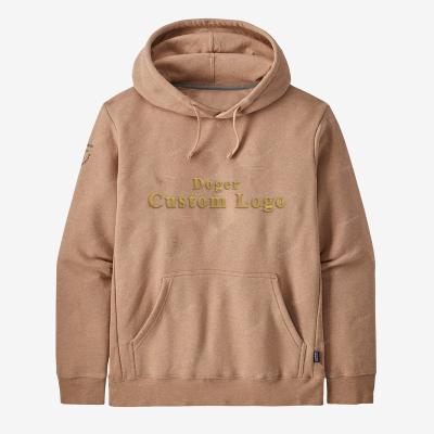 China Custom Fitted Plain White Cotton Regular Fitted Men's Pullover Kangaroo Pocket Drawstring French Hood Long Sleeves Men French Hoodies Anti-Wrinkle Anti-Wrinkle Embroidery for sale