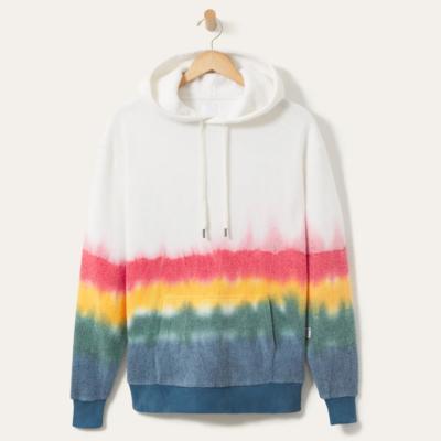 China Custom Super Soft Fluffy Striped Thick Thick Thick Hoodies Thick Thick Striped Plush Hoodies Unisex Plush Hoodies Cotton Fleece Blanketblend Tie Dye Tie Dye Faux Fur Anti-Wrinkle Faux Fur Hoods Unisex Plush Hoodie 'OEM for sale