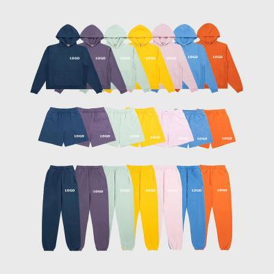 China Custom Wholesale 3 Pcs Anti-Wrinkle Pullover Hoodie Anti-Wrinkle Shorts Sweatpants Set Simple Eric Emanuel Embroidery Hoodie Set Sweatshirt Mens Jogger And for sale