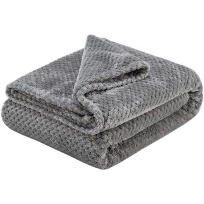 China Wholesale Super Soft Custom Color Anti-pilling Gray Flannel Fleece Fabric For Baby Towel Blanket for sale