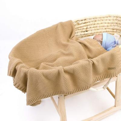 China High quality winter anti-pilling personalized baby crochet sensory knitting bedspread blanket for sale