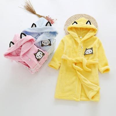 China Amazon Sale Girls Boys Baby Animal Breathable Soft Warm QUICK DRY Unisex Kids Hooded Bathrobe for sale