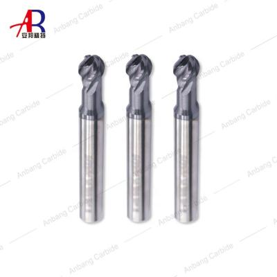 China CNC 4 Flute Machining Spherical Liner Milling Cutter For Processing Steel , Cast Iron for sale