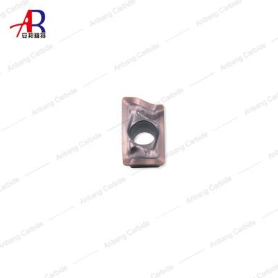 China AOMT184808PEER-H PVD Coated Tungsten Carbide Milling Steel Milling Insert To Finish for sale