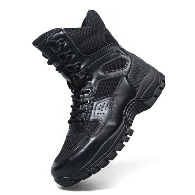 China Factory Direct Combat High Top Tactical Cushioning Skid Combat Leather Breathable Outdoor Direct To Ankle Boots for sale