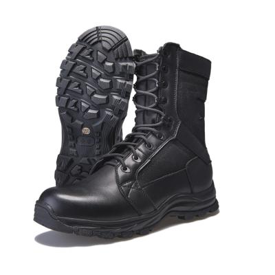 China Men's Safety Breathable Lace Up Boots, Outdoor Ankle Increasing Boots, Real Leather Zippered Boots for sale