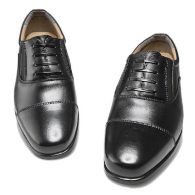 China Breathable Brand Mens Business Dress Leather Shoes Pure Cowhide Rubber Sole Non Slip Leather Shoes for sale