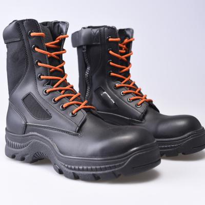 China Waterproof Firefighter Certified Leather Work Boots Non-Slip Rubber Fire Resistant Full Puncture Resistant Shoes Outsole Rescue Shoes for sale