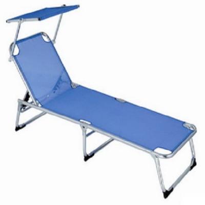 China Foldable Fishing Chair Sunte Sun Lounge Light Beach Bed With Ceiling for sale