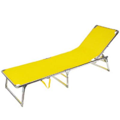 China Sunte modern hot sale chaise lounge outdoor folding camping aluminum bed for sale